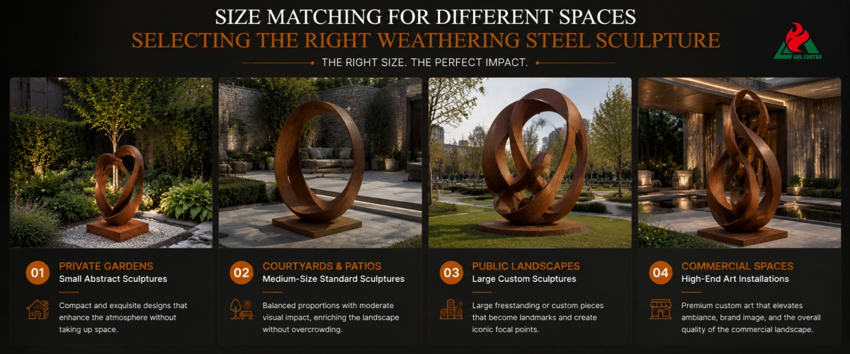 corten steel sculpture wholesale price